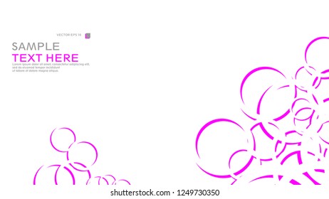 Abstract background with circles. Vector illustration.