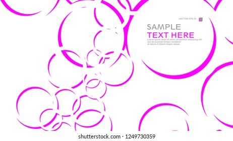 Abstract background with circles. Vector illustration.