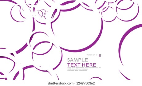 Abstract background with circles. Vector illustration.