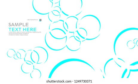 Abstract background with circles. Vector illustration.