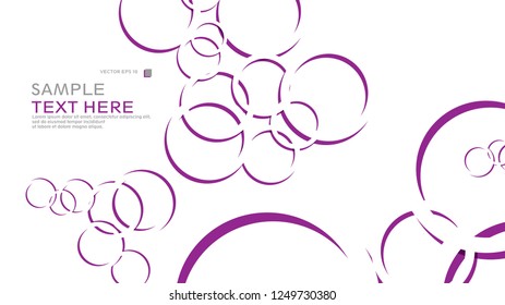 Abstract background with circles. Vector illustration.