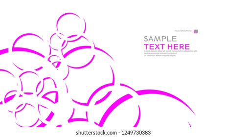 Abstract background with circles. Vector illustration.