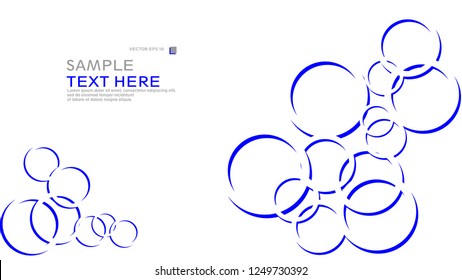 Abstract background with circles. Vector illustration.