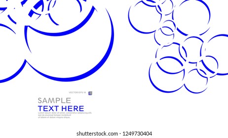 Abstract background with circles. Vector illustration.