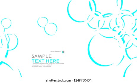 Abstract background with circles. Vector illustration.