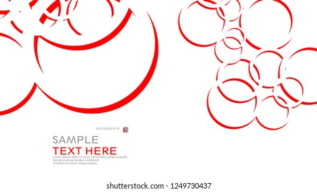 Abstract background with circles. Vector illustration.