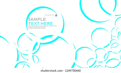 Abstract background with circles. Vector illustration.