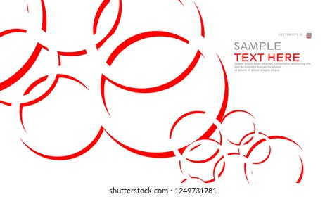 Abstract background with circles. Vector illustration.