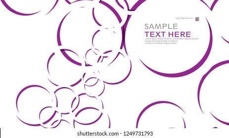 Abstract background with circles. Vector illustration.