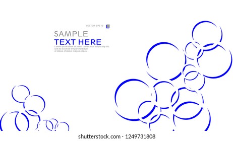Abstract background with circles. Vector illustration.
