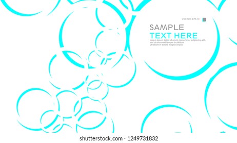 Abstract background with circles. Vector illustration.