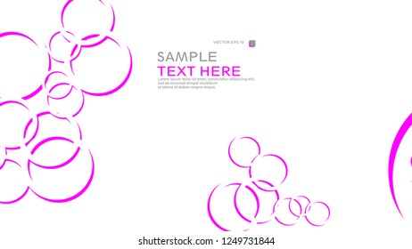 Abstract background with circles. Vector illustration.