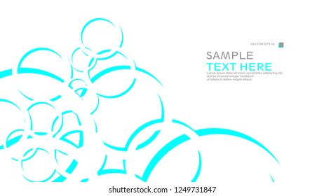 Abstract background with circles. Vector illustration.