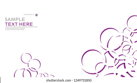 Abstract background with circles. Vector illustration.