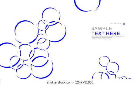 Abstract background with circles. Vector illustration.