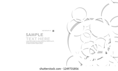 Abstract background with circles. Vector illustration.