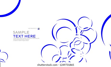 Abstract background with circles. Vector illustration.