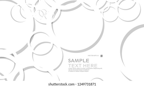 Abstract background with circles. Vector illustration.
