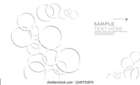 Abstract background with circles. Vector illustration.