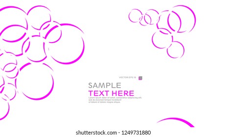 Abstract background with circles. Vector illustration.