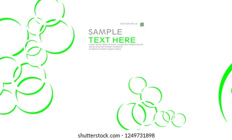 Abstract background with circles. Vector illustration.