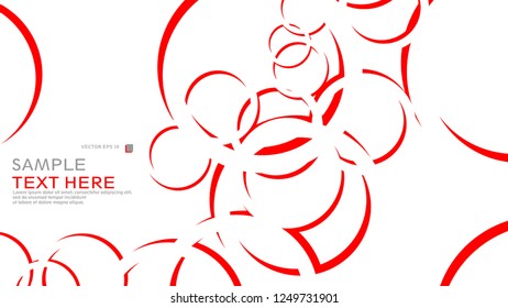 Abstract background with circles. Vector illustration.