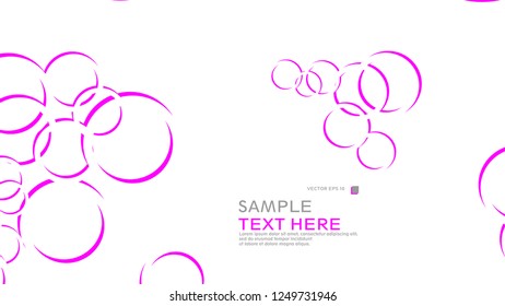 Abstract background with circles. Vector illustration.