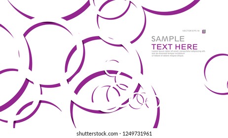 Abstract background with circles. Vector illustration.