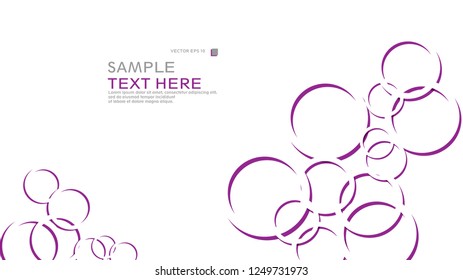 Abstract background with circles. Vector illustration.