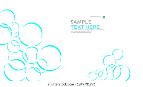 Abstract background with circles. Vector illustration.