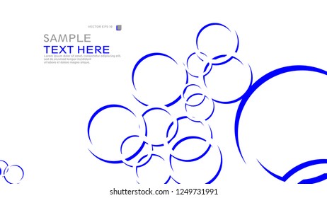 Abstract background with circles. Vector illustration.