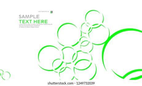 Abstract background with circles. Vector illustration.