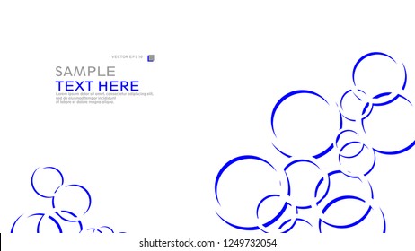 Abstract background with circles. Vector illustration.