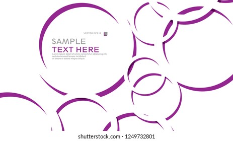 Abstract background with circles. Vector illustration.