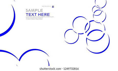 Abstract background with circles. Vector illustration.