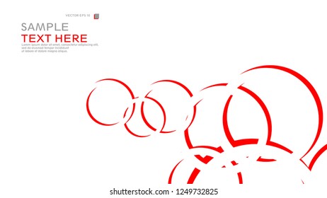 Abstract background with circles. Vector illustration.