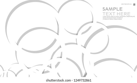 Abstract background with circles. Vector illustration.