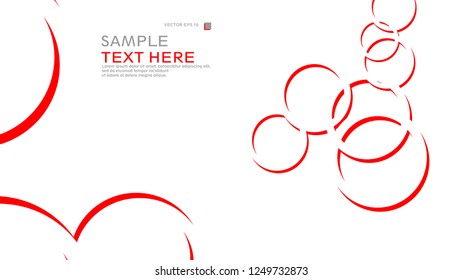 Abstract background with circles. Vector illustration.