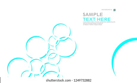 Abstract background with circles. Vector illustration.