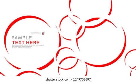 Abstract background with circles. Vector illustration.