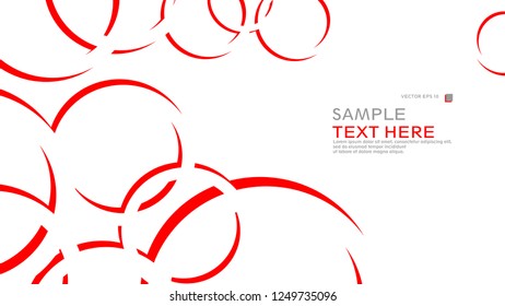 Abstract background with circles. Vector illustration.
