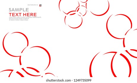 Abstract background with circles. Vector illustration.