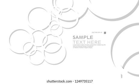 Abstract background with circles. Vector illustration.