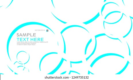 Abstract background with circles. Vector illustration.