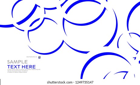 Abstract background with circles. Vector illustration.