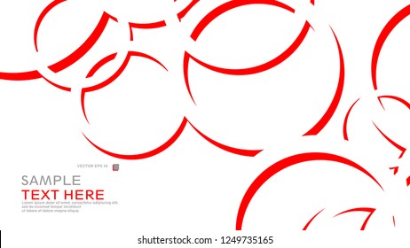 Abstract background with circles. Vector illustration.