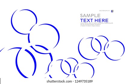 Abstract background with circles. Vector illustration.