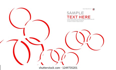 Abstract background with circles. Vector illustration.