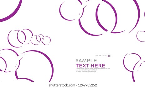 Abstract background with circles. Vector illustration.