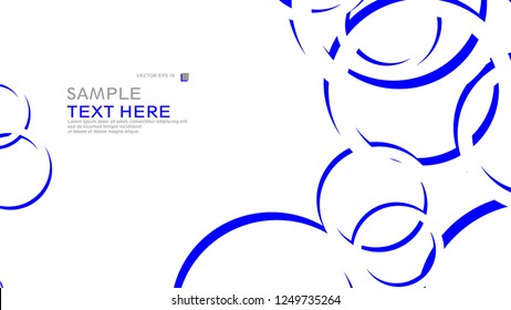 Abstract background with circles. Vector illustration.